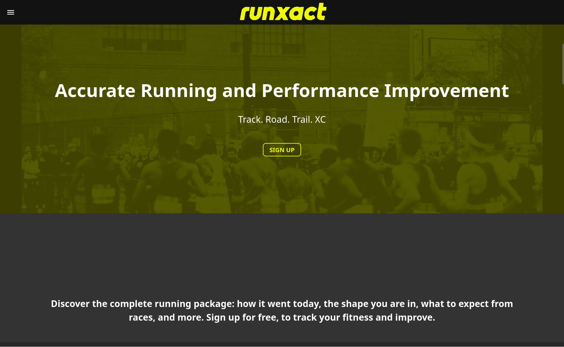 The runxact website